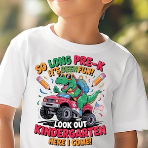 Até logo, foi divertido PRÉ-ESCOLA, Cuidado, jardim de infância, aí vou eu, Formatura png, Formatura infantil, Formatura de dinossauro, T-rex, Caminhão monstro.