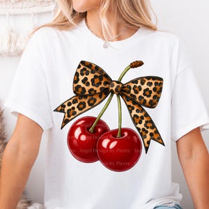 Cherry Coquette Png, Valentine Coquette Png, Valentines Png, Cherry Bow Png, Valentines Bow Png, Love You Cherry Much Png, Cheetah Bow Png