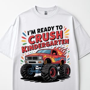 Back To School PNG For Boys, I’m ready to crush Kindergarten T-Rex, School Boy PNG, School Boy, Pre-K Kindergarten 1st/2nd 3rd Grade