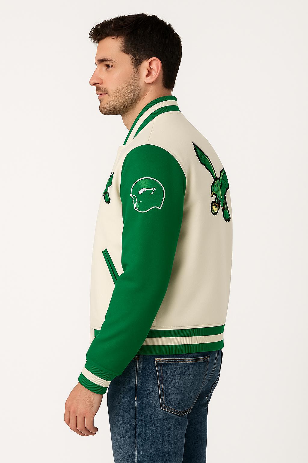 フィラデルフィア・イーグルス バーシティジャケット - 刺繍イーグル