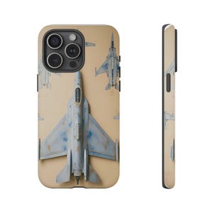 Aviation-Themed Phone Case with Fighter Jet Design | Unique Gift for Pilots, Aerospace Enthusiasts, Air Force Fans, Birthday, Holiday