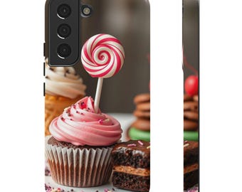 Sweet Treats Phone Case, Cute Dessert Case for iPhone and Samsung, Birthday Gift, Cupcake Lover Accessory, Fun Food Phone Cover
