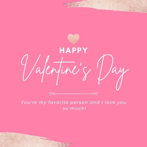 Banner de póster premium del Día de San Valentín