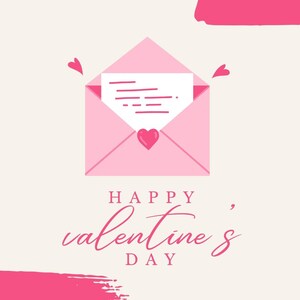 Cartel de tarjeta y pancarta del Día de San Valentín