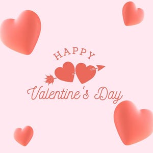 Bannière de carte premium pour la Saint-Valentin