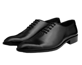 Handmade Leather Oxfords: Black Italian Dress Shoes