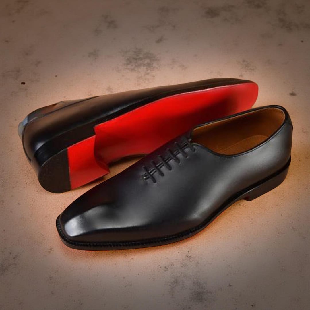 Red bottom shoes for men business Oxford Red sole Formal Dress Shoe wedding trendy