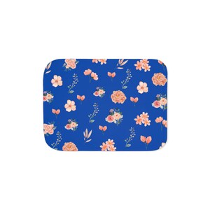 Floral Sherpa Throw Blanket: Boho Fleece, Soft Couch Blanket