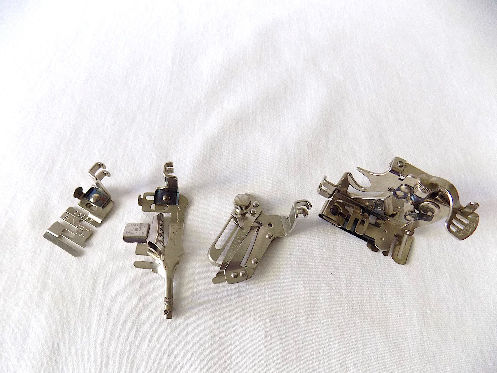 Authentic Vintage Singer Sewing Machine Feet Lot of 4 Etsy