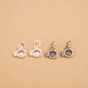 925 Sterling Silver Fish Charms, Ocean Marine Dangle Charm, Ocean-Inspired Silver Pendants for Necklace and Bracelet Jewelry Making Supplies