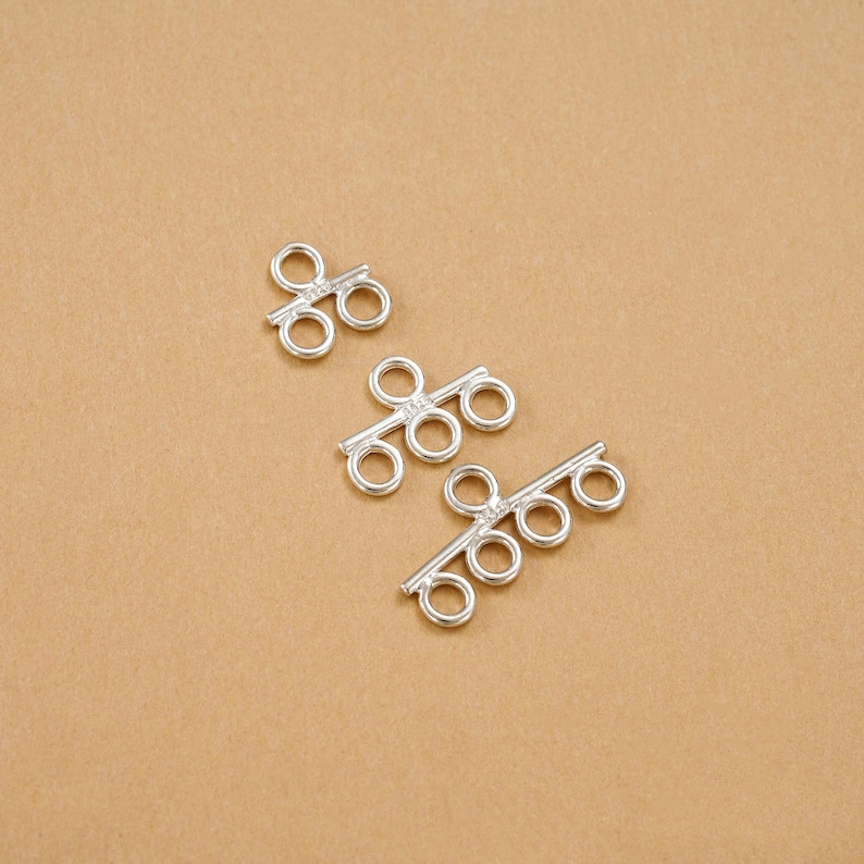 Multi Loop Clasp 925 Sterling Silver Multi Loop Connector Charm, Necklace Chain ...