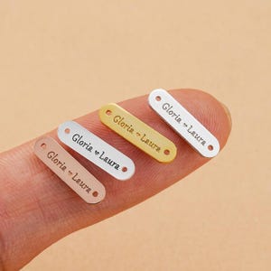 Anpassad kontaktberlock i 925 sterlingsilver, Anpassad namn- och datumberlock, Personlig etikettberlock för smycken, Anpassad kontaktberlock