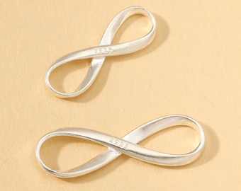 925 Sterling Silver Infinity Links Connectors, Tiny Infinity Symbol Pendant, Jewelry Making