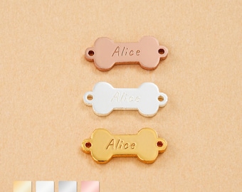 925 Sterling Silver Personalized Dog Bone Pendant, Pet Jewelry