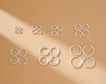 Wholesale 2.5mm 24ga Round Open Jump Rings Sterling Silver