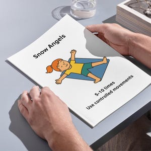 Kids Exercise A4 Posters. Movement Break Gross Motor Skills. Occupational Therapy (Digital Download) image 9