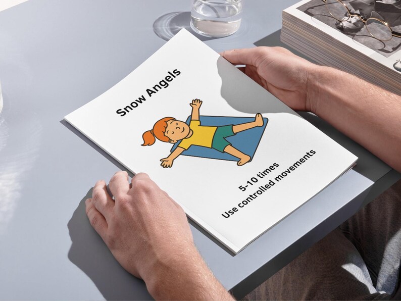 Kids Exercise A4 Posters. Movement Break Gross Motor Skills. Occupational Therapy (Digital Download) image 9