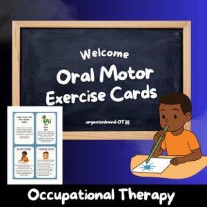 Tarjetas de actividad motora oral: búsqueda y regulación sensorial. OT