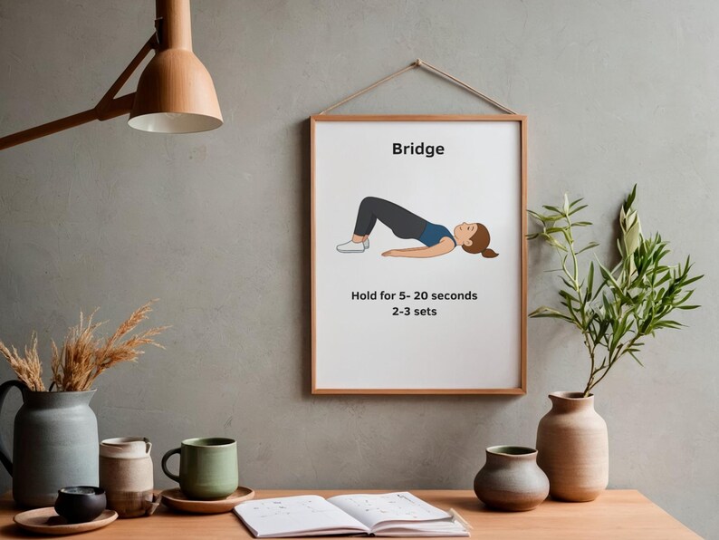 Kids Exercise A4 Posters. Movement Break Gross Motor Skills. Occupational Therapy (Digital Download) image 3
