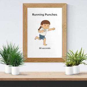 Kids Exercise A4 Posters. Movement Break Gross Motor Skills. Occupational Therapy (Digital Download) image 5