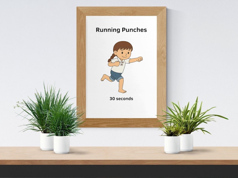 Kids Exercise A4 Posters. Movement Break Gross Motor Skills. Occupational Therapy (Digital Download) image 5