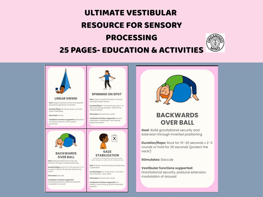 Vestibular Study Guide Ultimate Guide to the Vestibular System: Sensory Integration Resource ...