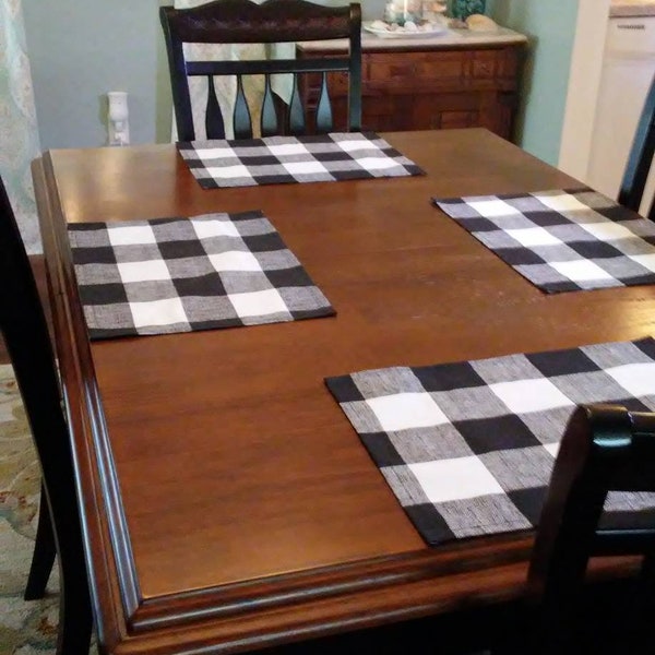 Buffalo Plaid Placemats Etsy
