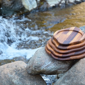Handmade Wooden Serving Trays – Rustic Iroko Wood Kitchen Decor – Natural Woodcraft Gift – Eco-Friendly Home Accessories  wedding house gift