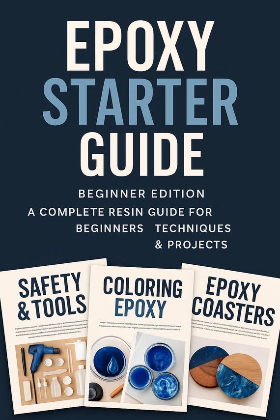 Epoxy Resin Beginner Guide PDF | Mixing, Colors, Projects (digital