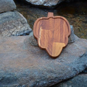 Handmade Iroko Wood Serving Tray: CNC Carved Rustic Charcuterie Board