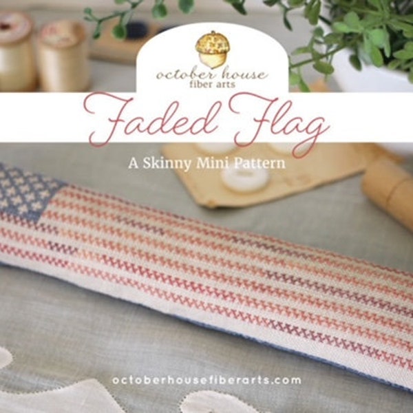 Faded Flag by October House Fiber Arts | Paper Pattern