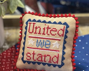 United We Stand Cross Stitch by Lindsey Weight of Primrose Cottage | Paper Pattern