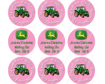 INSTANT DOWNLOAD-My Deere Bottlecap Images 1 inch circles 25mmx25mm rounds jewelry hairbows