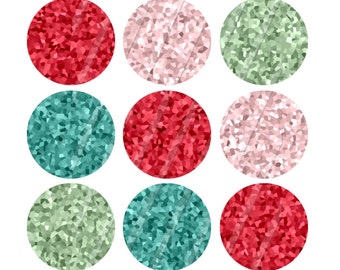 INSTANT DOWNLOAD-1 in. Circles-Crystals-Jewelry-Blanks-Editable