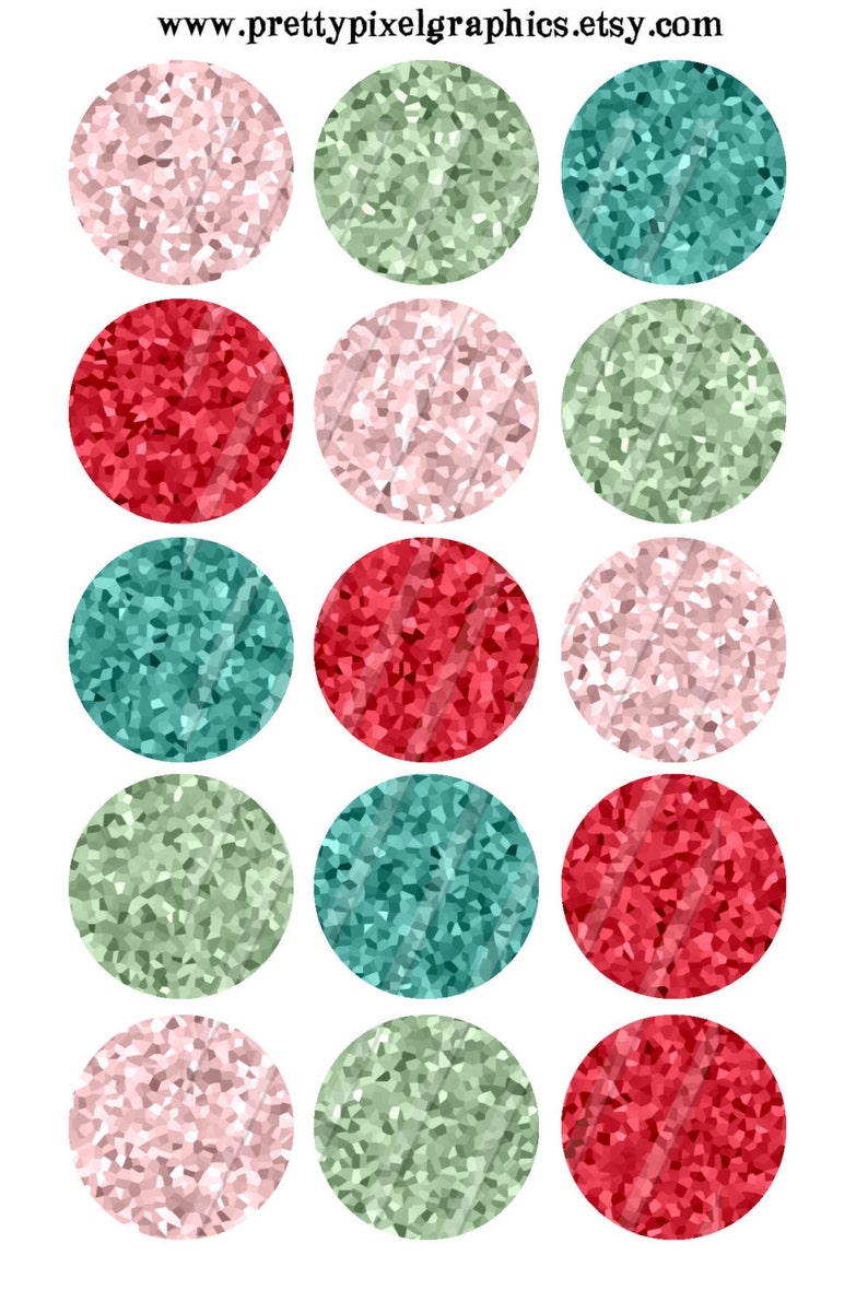 INSTANT DOWNLOAD-1 in. Circles-Crystals-Jewelry-Blanks-Editable image 1