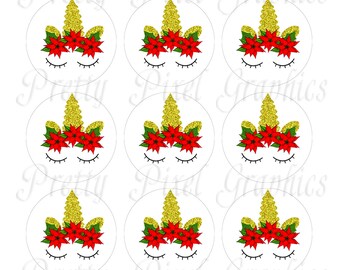 Unicorns, Hair Accessories, Christmas, Jewelry, Digitals, Printables, Bottlecaps, Images, Labels, Stickers