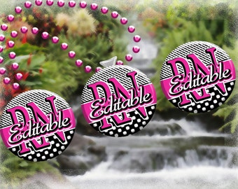 INSTANT DOWNLOAD-Digital Bottlecaps-Editables-Jewelry-Keychains-Name Badge-RN