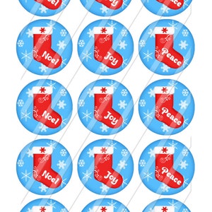 INSTANT DOWNLOAD-Digital Bottlecaps-Jewelry-Keychains-Christmas