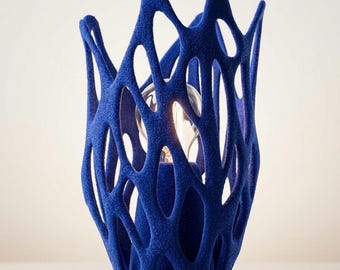Mariposa: Skulpturale 3D Gedruckte Tischlampe | Organische Form Moderne Beleuchtung