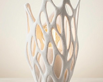 Mariposa Skulpturale 3D Gedruckte Tischlampe, Moderne Abstrakte Nachttischlampe