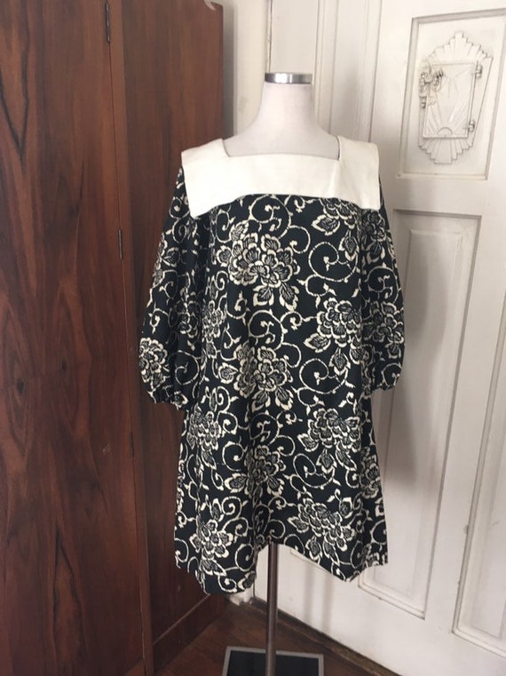 60s dress/ mod swing dress/ 1960s swing dress/ emp