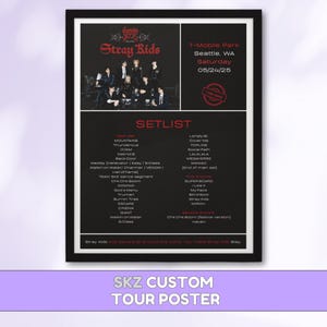 Anpassad Stray Kids konsertaffisch: dominATE Tour 2025 Souvenir (digital nedladdning)