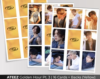 ATEEZ 8 Pcs Photocard Set - Digital Download - Print N Cut