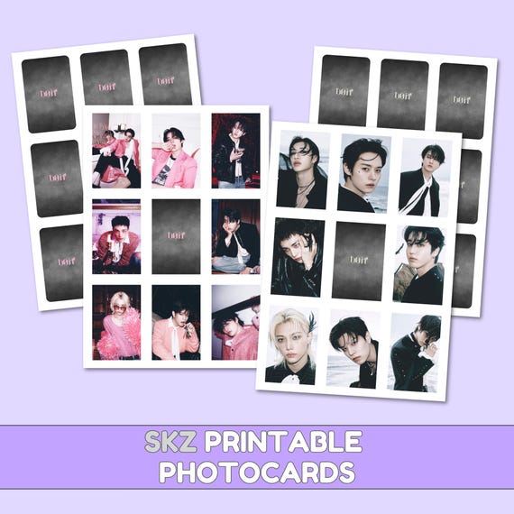 Stray Kids “do It” Printable Photocards • 2 Versions • SKZ 8