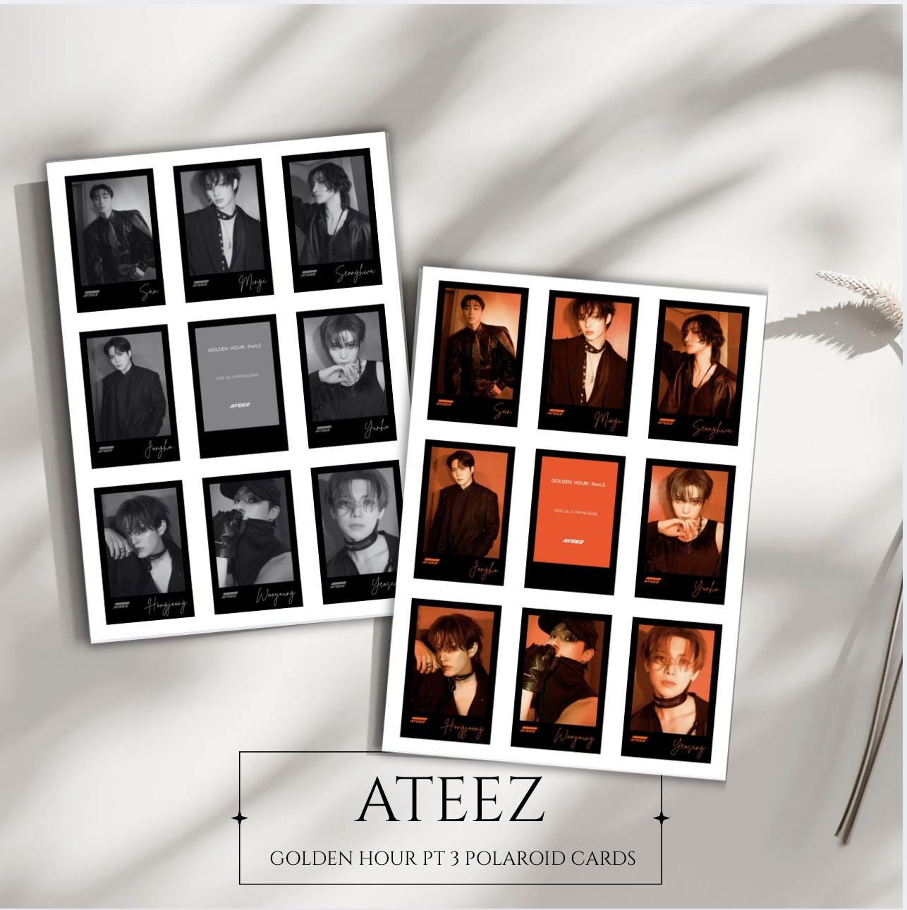 Ateez Polaroid Set - Etsy