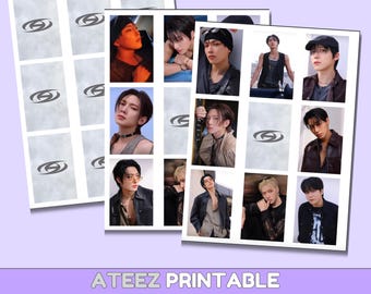 Set di photocard Golden Hour degli ATEEZ: Fan art Kpop (download digitale)