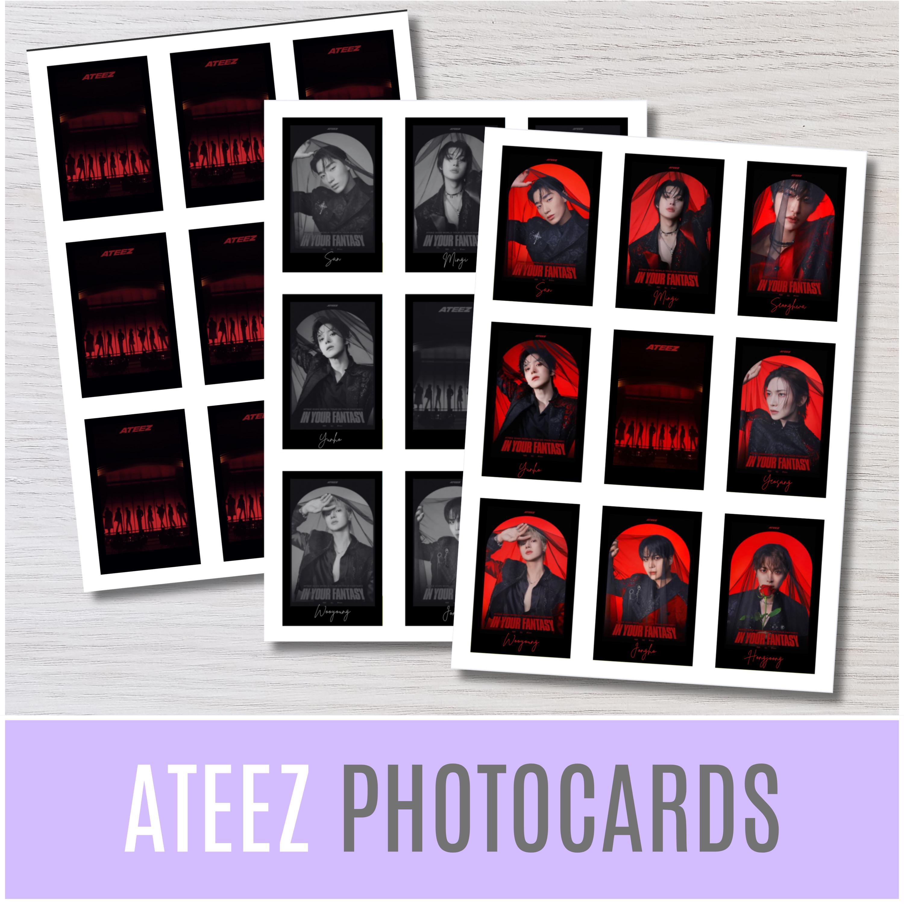 ATEEZ Polaroid Cards: Kpop Fan Art Prints (digital Download) - Etsy
