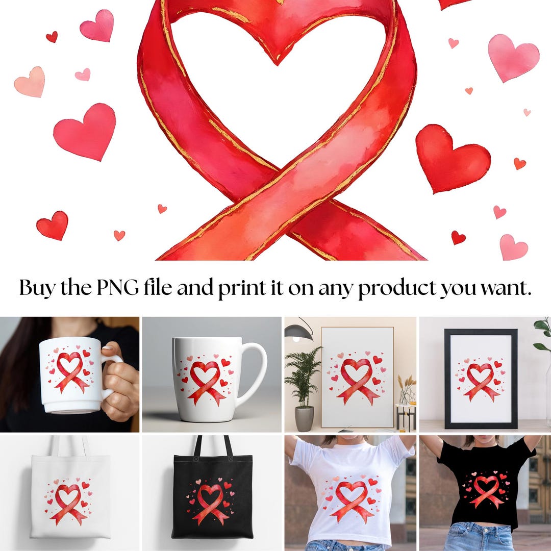 Red Ribbon Infinity Symbol With Hearts PNG | Romantic Love Clipart ...