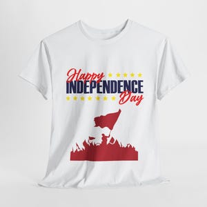 Patriotic Tee, Independence Day Shirt, American Flag Tshirt, 4th of July Top, Red White Blue Unisex Tee, USA Tee