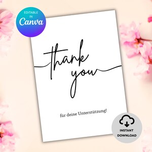 Digital Thank You Card, Printable Appreciation Card, Custom Gratitude Card, Teacher Thank You, Editable Card, Instant Download